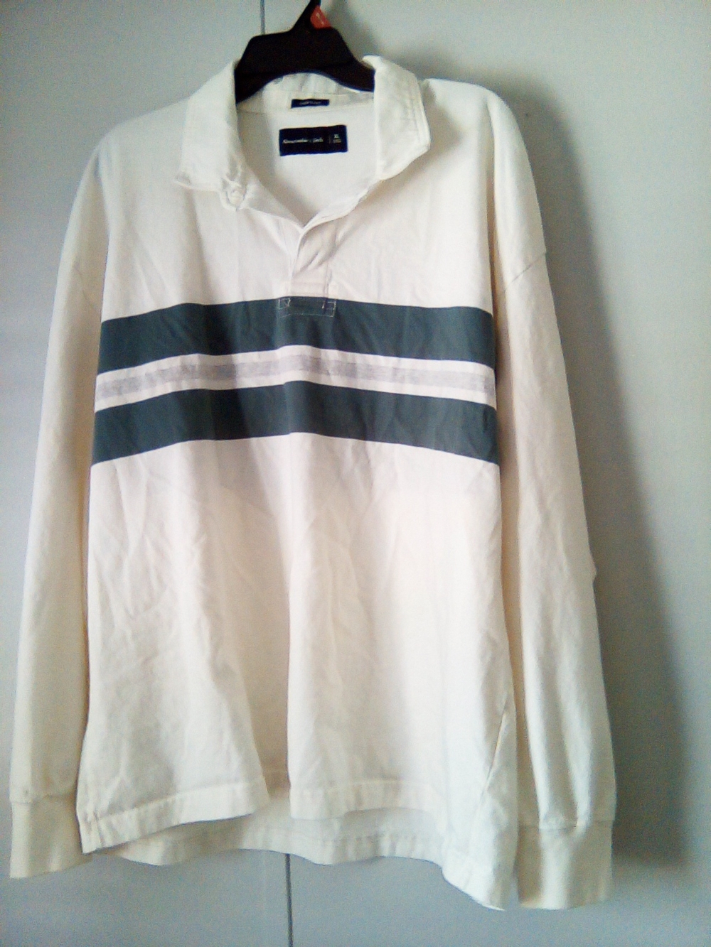 Abercrombie & Fitch Men's White Oversized Shirt